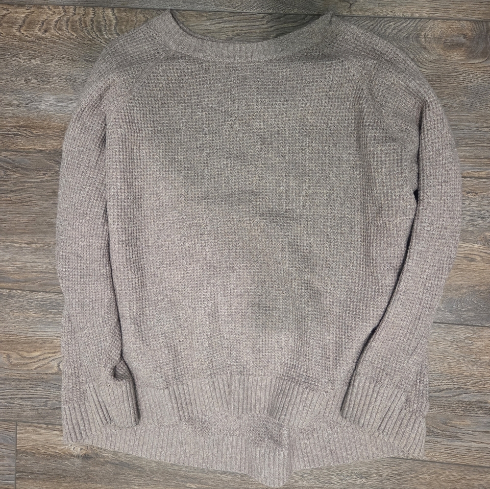 Old Navy Brown Wafffle Knit Sweater